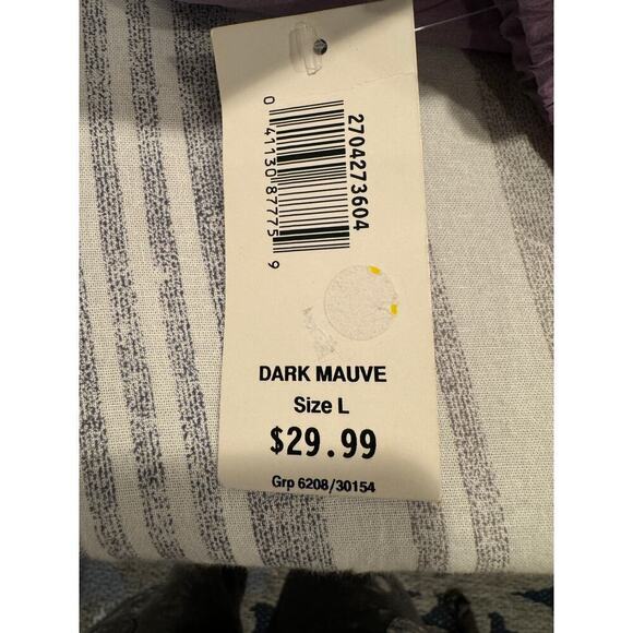 NWT - BonWorth Embroidered Purple Lightweight Jacket - Large - Picture 7 of 7